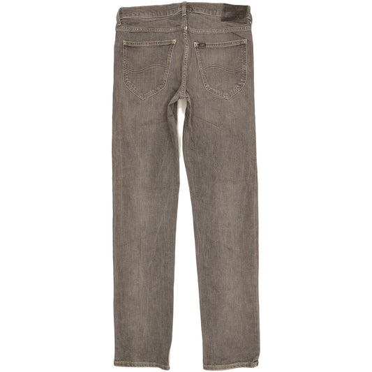 Lee Daren Men Grey Straight Slim Stretch Jeans W32 L34
