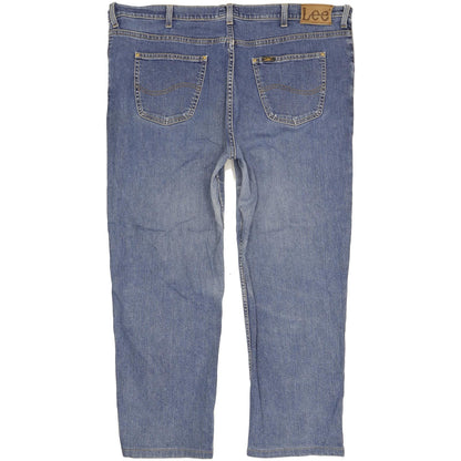 Lee Brooklyn Men Blue Straight Regular Stretch Jeans W42 L27