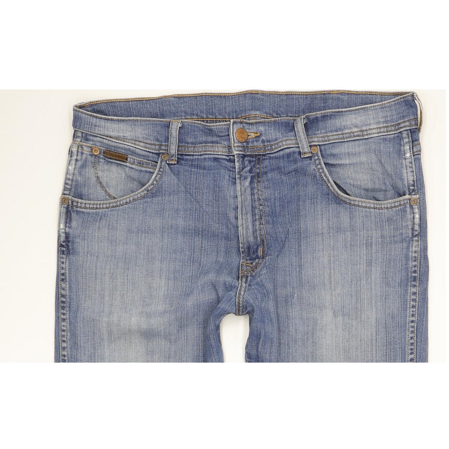 Wrangler Roxboro Men Blue Straight Regular Stretch Jeans W34 L30