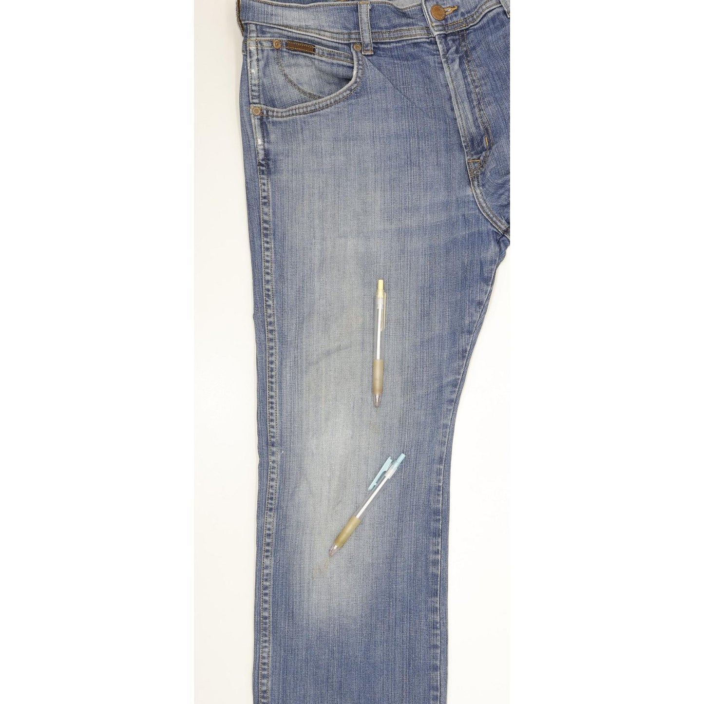 Wrangler Roxboro Men Blue Straight Regular Stretch Jeans W34 L30