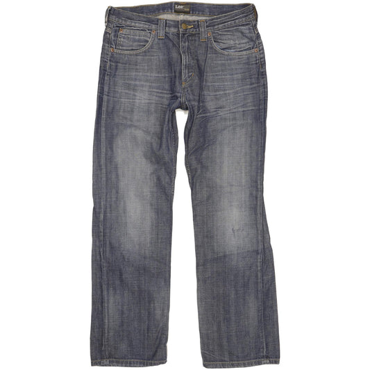 Lee Kent Men Blue Straight Loose Jeans W32 L32
