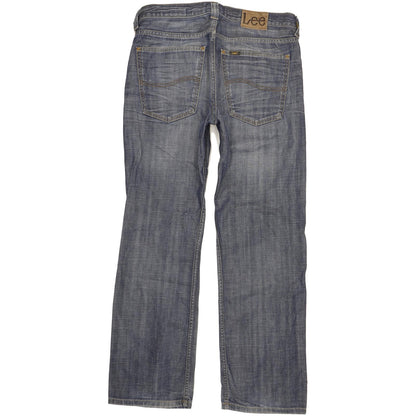 Lee Kent Men Blue Straight Loose Jeans W32 L32