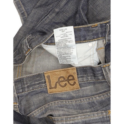 Lee Kent Men Blue Straight Loose Jeans W32 L32