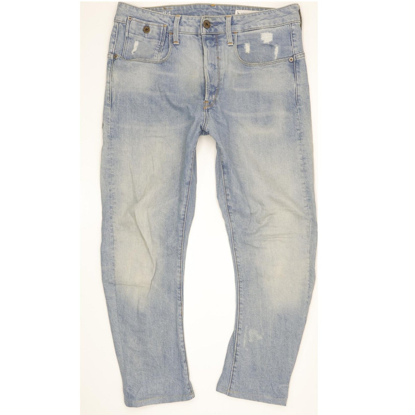 G-Star Type C 3D Men Blue Tapered Loose Stretch Jeans W30 L28