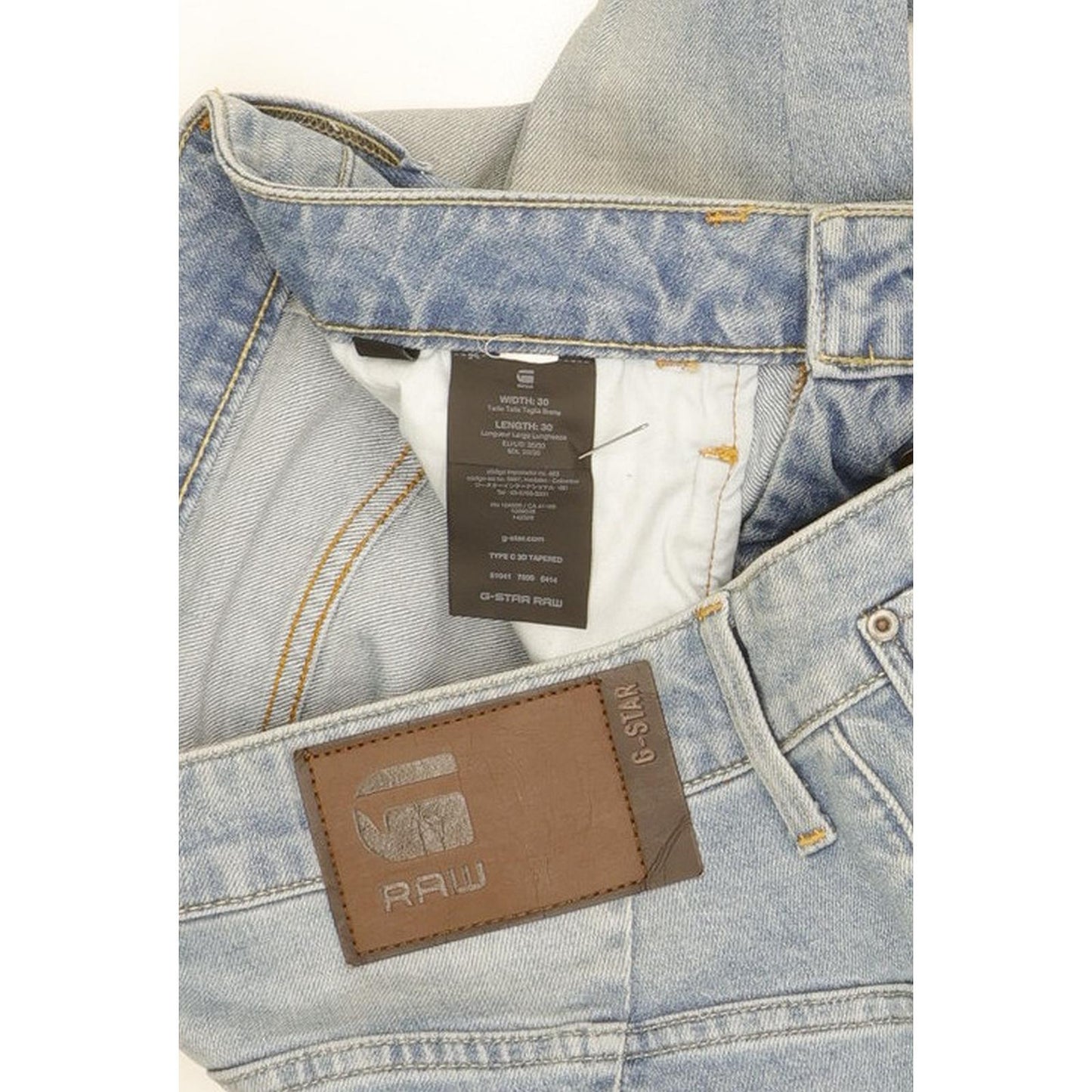 G-Star Type C 3D Men Blue Tapered Loose Stretch Jeans W30 L28