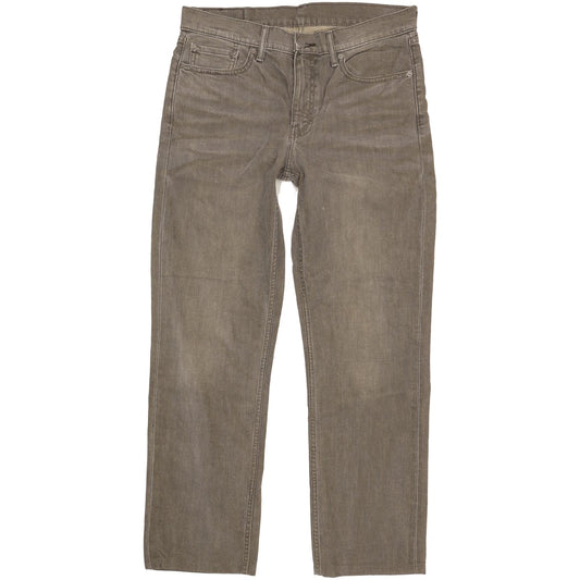 Levi's 514 Men Grey Straight Slim Stretch Jeans W33 L30
