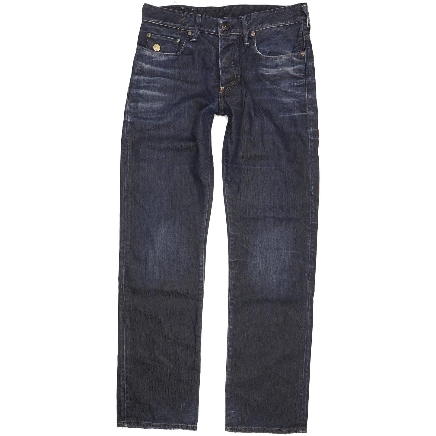 G-Star 3301 Men Blue Straight Regular Stretch Jeans W32 L33