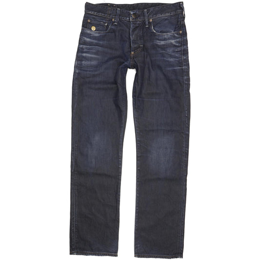 G-Star 3301 Men Blue Straight Regular Stretch Jeans W32 L33