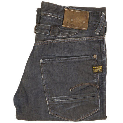 G-Star 3301 Men Blue Straight Regular Stretch Jeans W32 L33