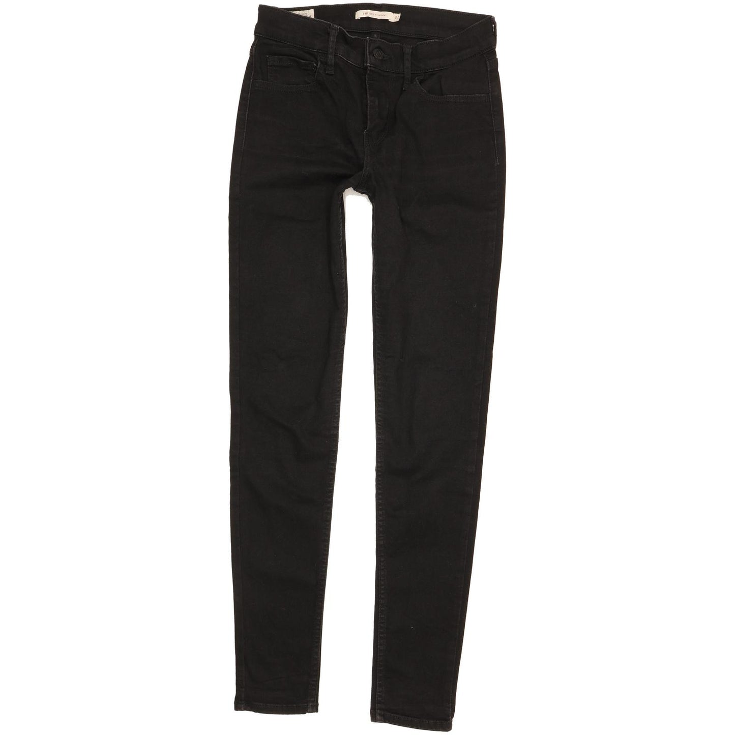 Levi's 710 Super Women Black Skinny Slim Stretch Jeans W27 L29
