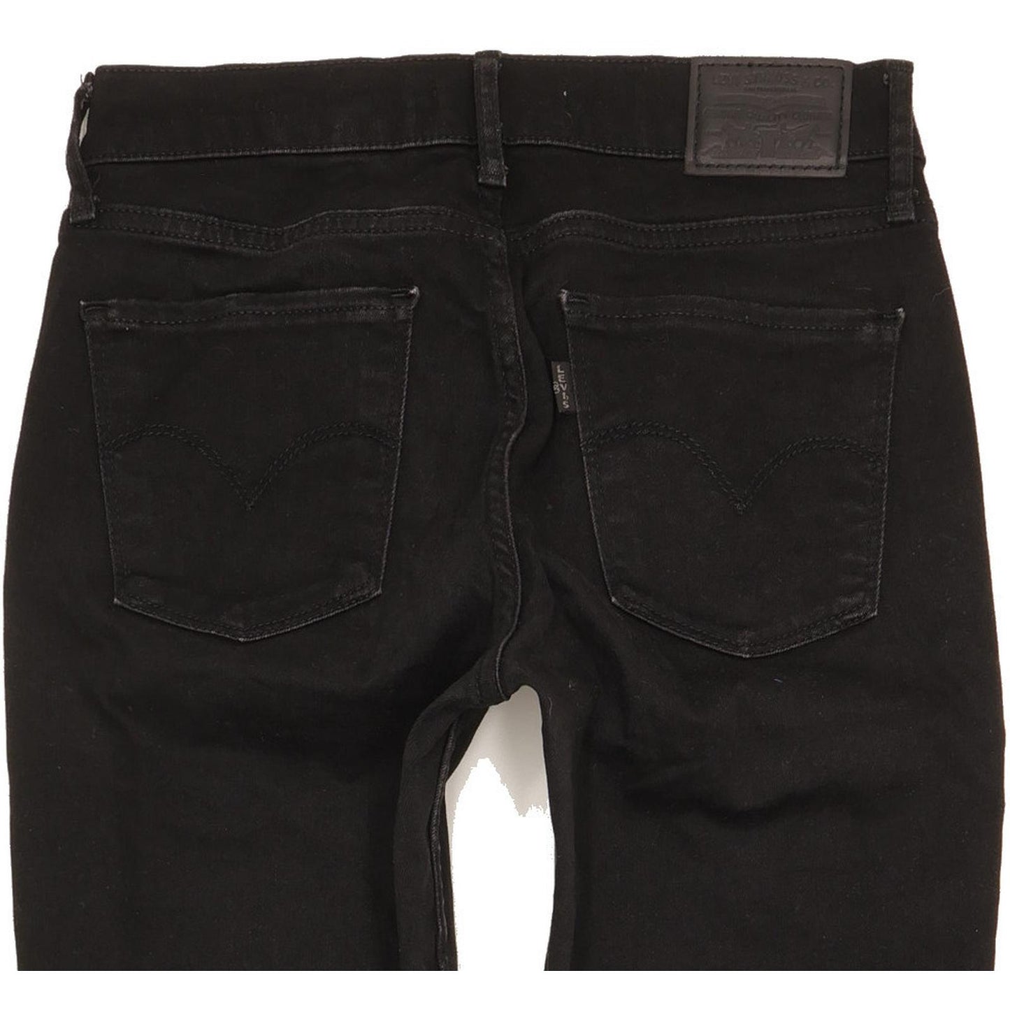 Levi's 710 Super Women Black Skinny Slim Stretch Jeans W27 L29