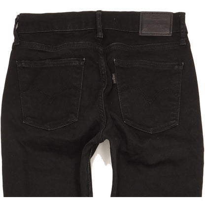 Levi's 710 Super Women Black Skinny Slim Stretch Jeans W27 L29