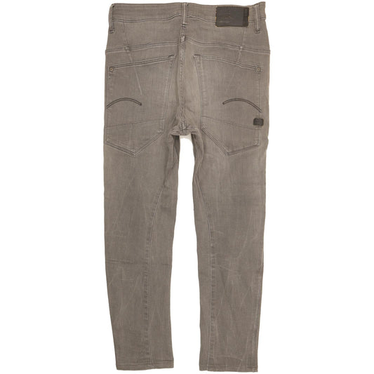 G-Star Type C 3D Men Grey Skinny Loose Stretch Jeans W30 L27