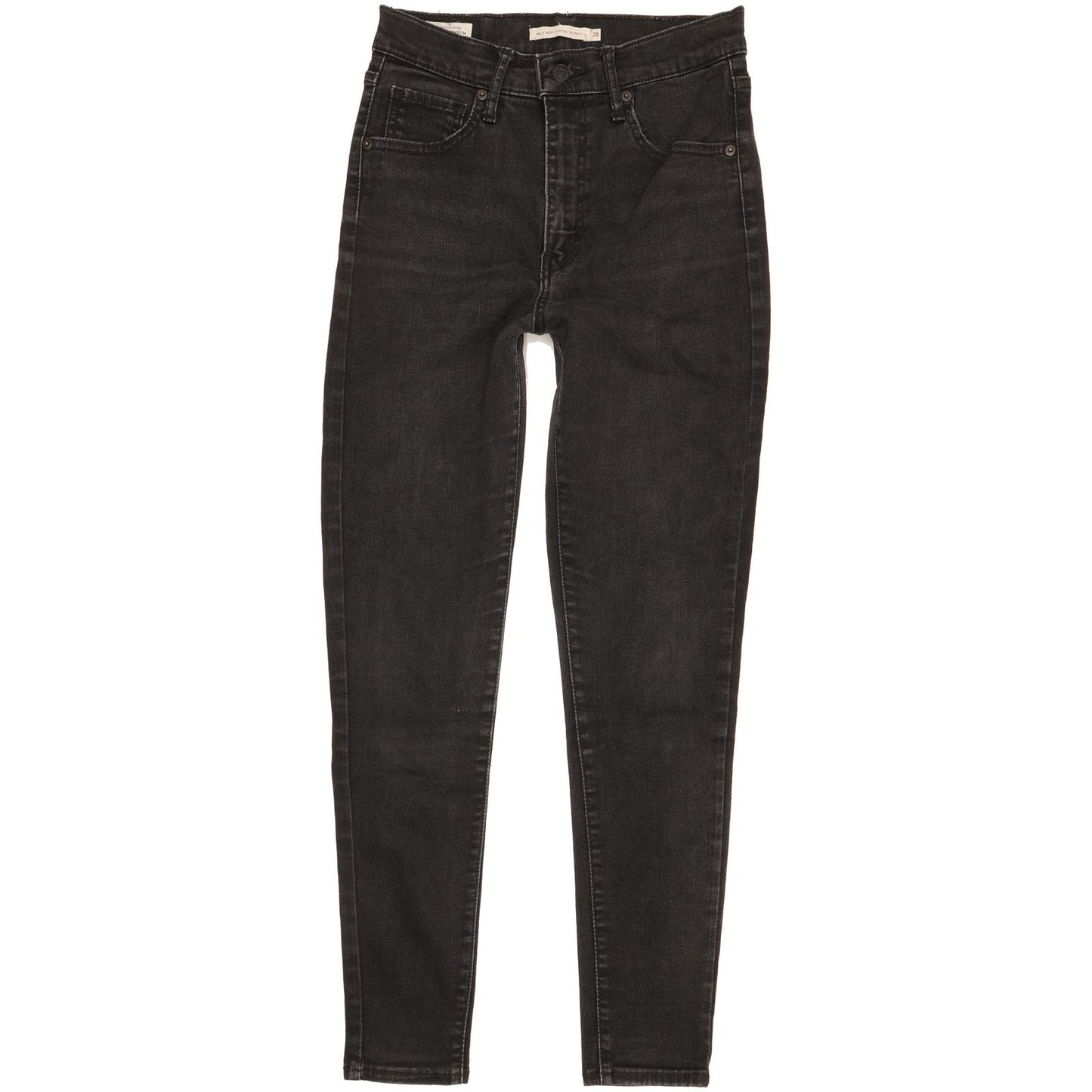 Levi's Mile Black Skinny Slim Stretch Jeans High Waisted W28 L28