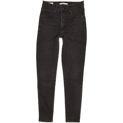 Levi's Mile Black Skinny Slim Stretch Jeans High Waisted W28 L28