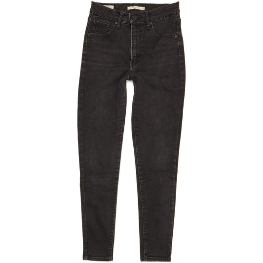 Levi's Mile Black Skinny Slim Stretch Jeans High Waisted W28 L28