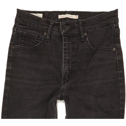 Levi's Mile Black Skinny Slim Stretch Jeans High Waisted W28 L28
