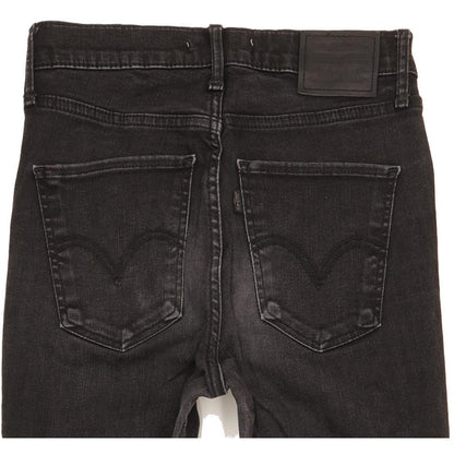 Levi's Mile Black Skinny Slim Stretch Jeans High Waisted W28 L28
