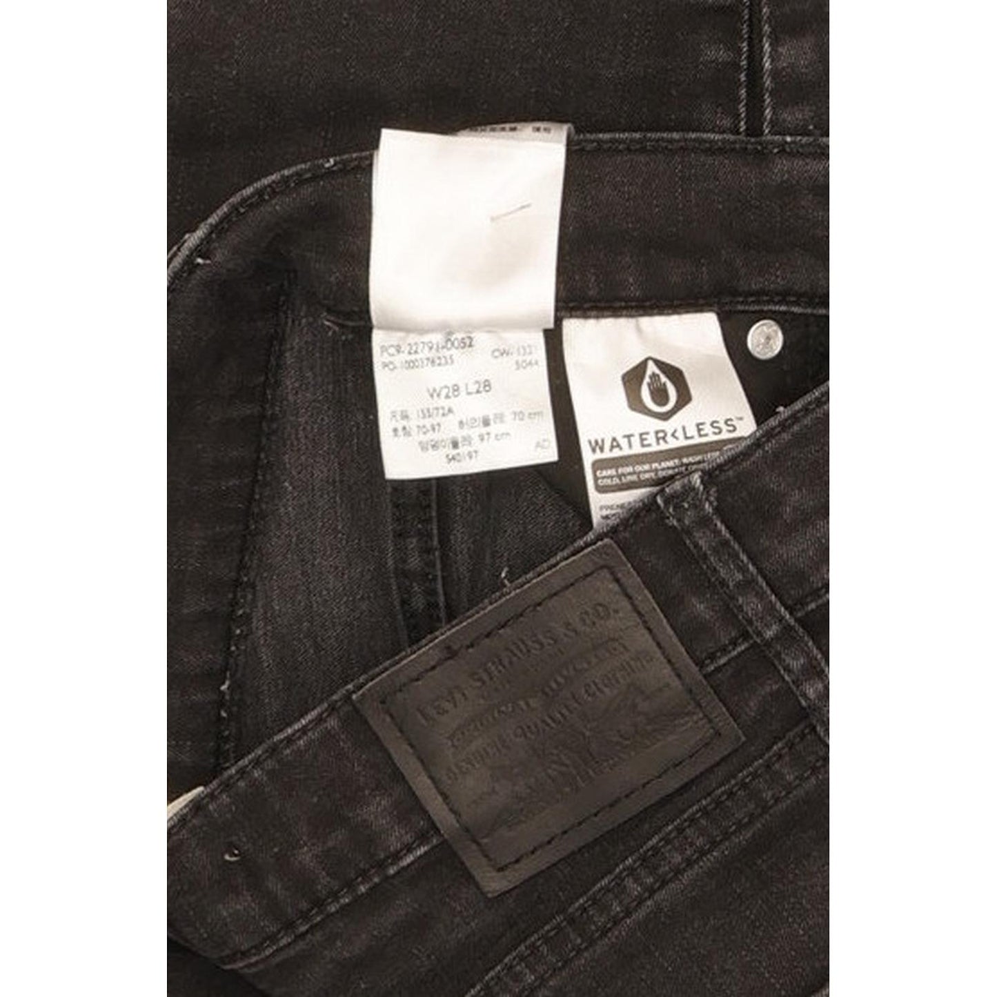 Levi's Mile Black Skinny Slim Stretch Jeans High Waisted W28 L28