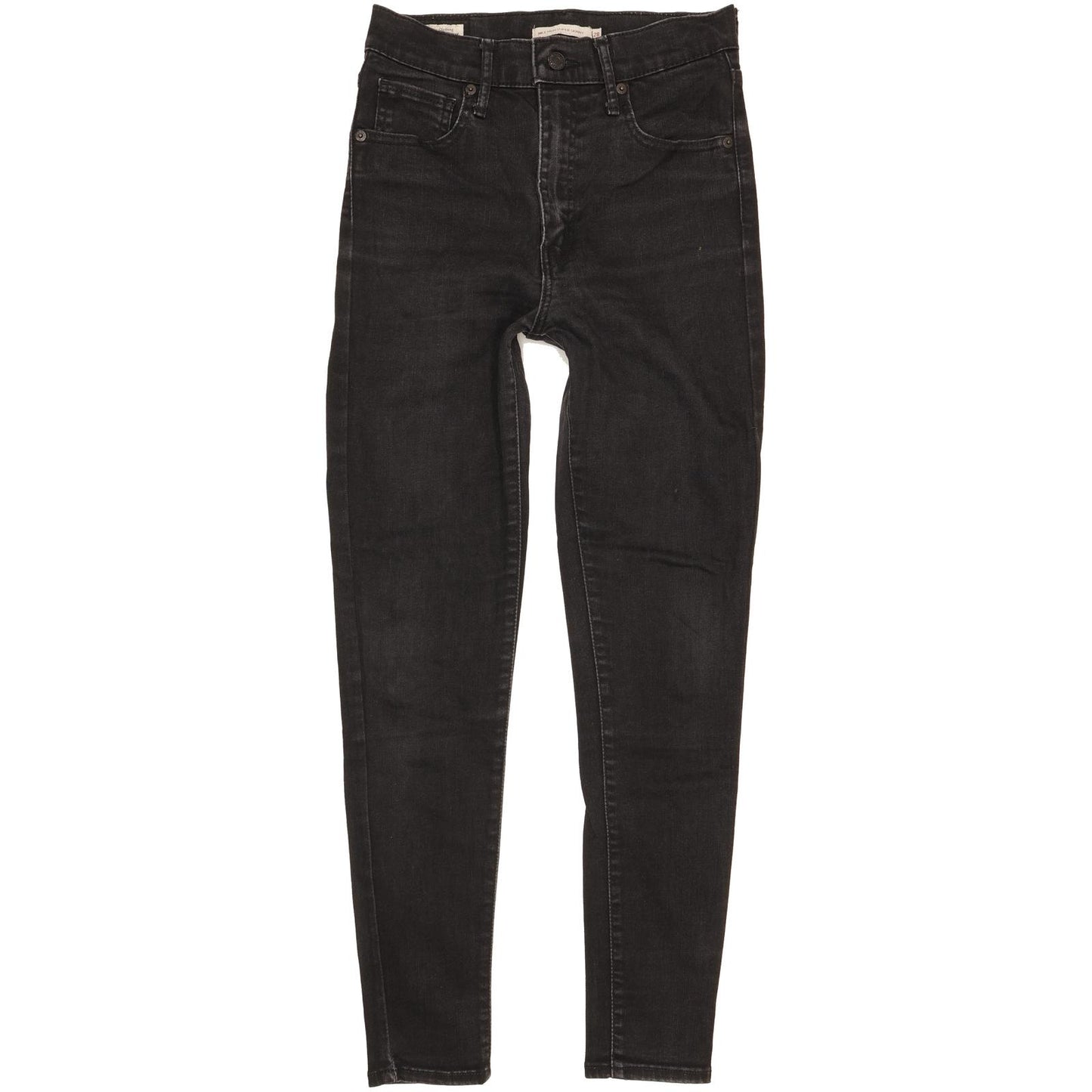 Levi's Mile Black Skinny Slim Stretch Jeans High Waisted W28 L28