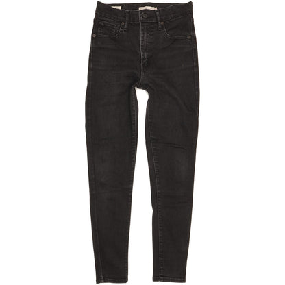 Levi's Mile Black Skinny Slim Stretch Jeans High Waisted W28 L28