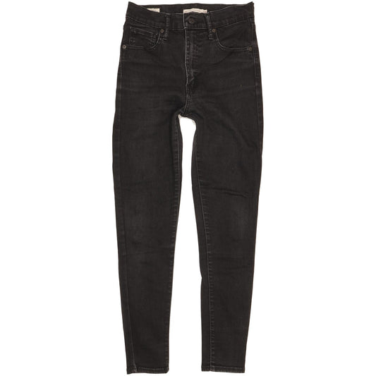 Levi's Mile Black Skinny Slim Stretch Jeans High Waisted W28 L28