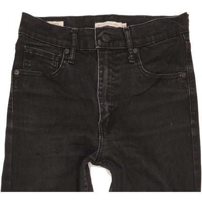 Levi's Mile Black Skinny Slim Stretch Jeans High Waisted W28 L28
