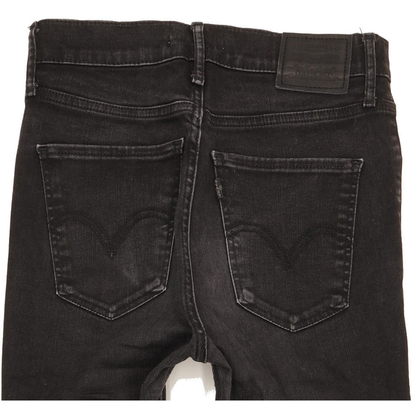 Levi's Mile Black Skinny Slim Stretch Jeans High Waisted W28 L28