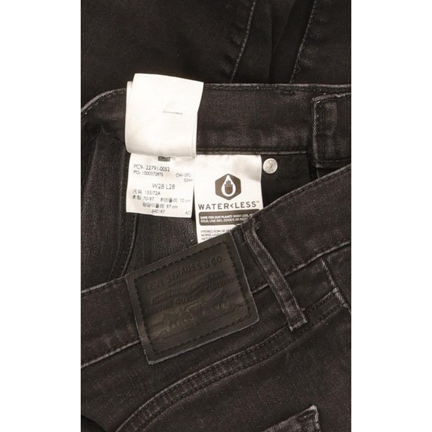 Levi's Mile Black Skinny Slim Stretch Jeans High Waisted W28 L28