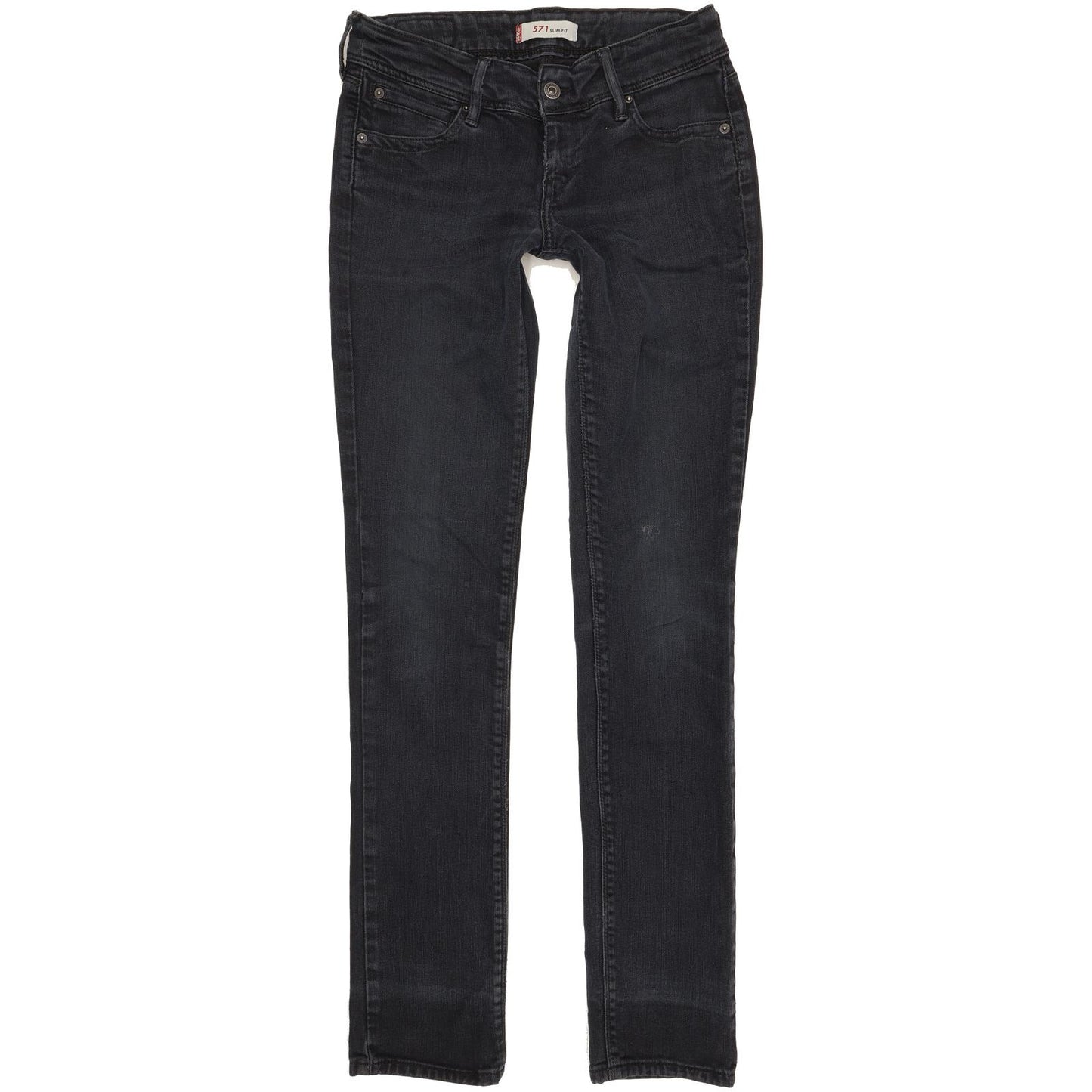 Levi's 571 Women Black Straight Slim Jeans W30 L33