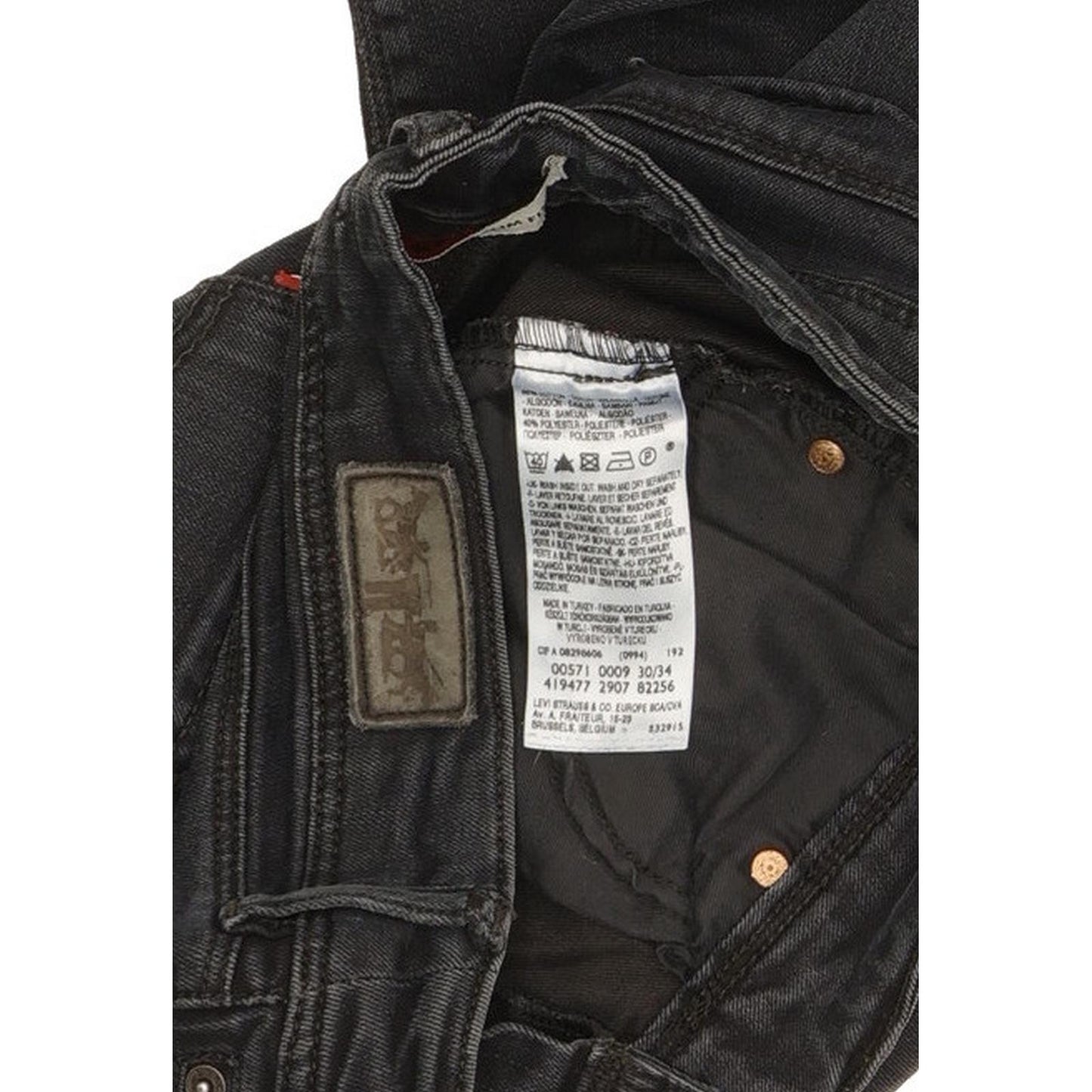 Levi's 571 Women Black Straight Slim Jeans W30 L33
