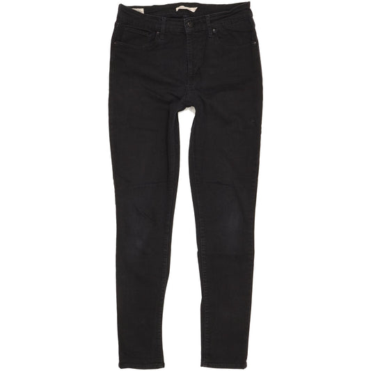 Levi's 724 Women Black Skinny Slim Stretch Jeans W31 L31