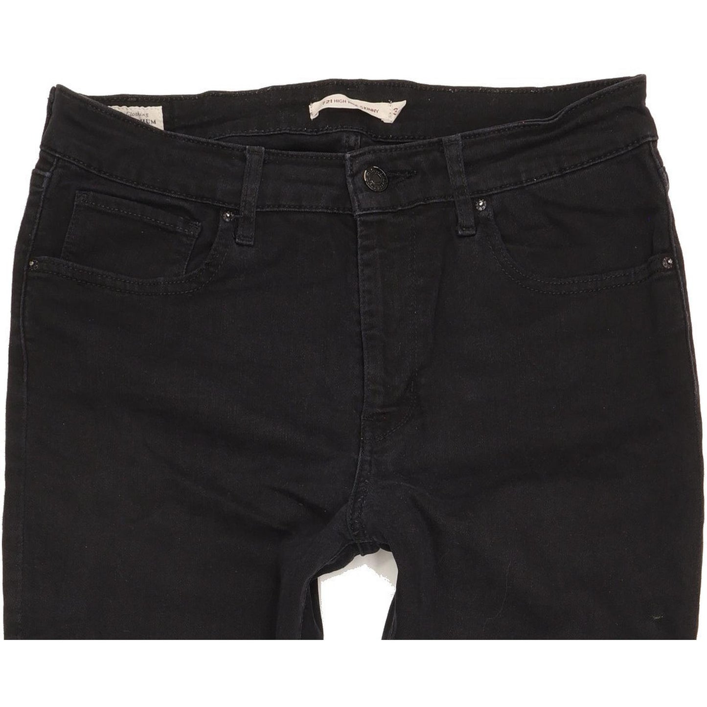 Levi's 724 Women Black Skinny Slim Stretch Jeans W31 L31
