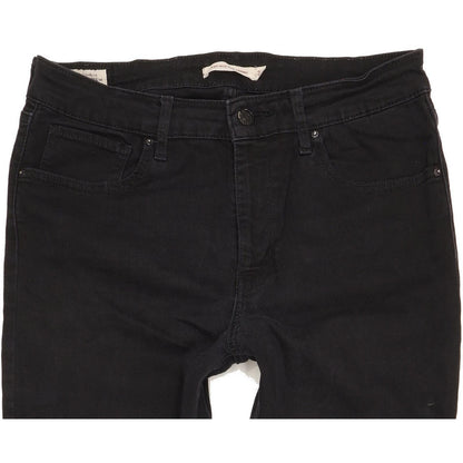 Levi's 724 Women Black Skinny Slim Stretch Jeans W31 L31
