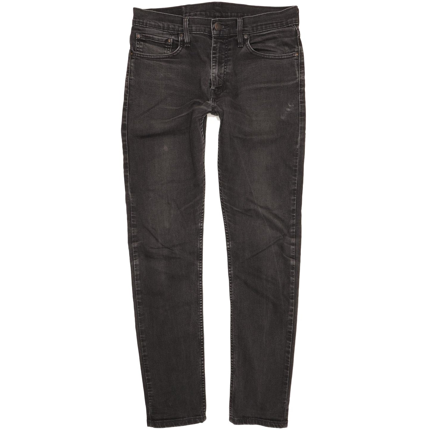 Levi's 512 Men Black Tapered Slim Stretch Jeans W32 L31