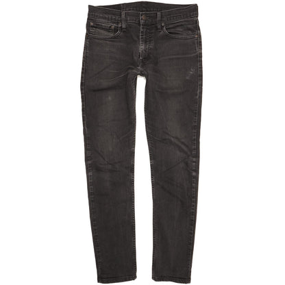 Levi's 512 Men Black Tapered Slim Stretch Jeans W32 L31