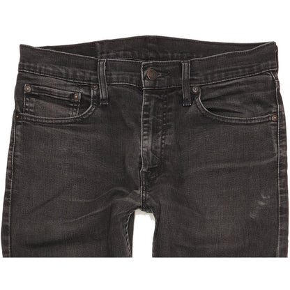 Levi's 512 Men Black Tapered Slim Stretch Jeans W32 L31