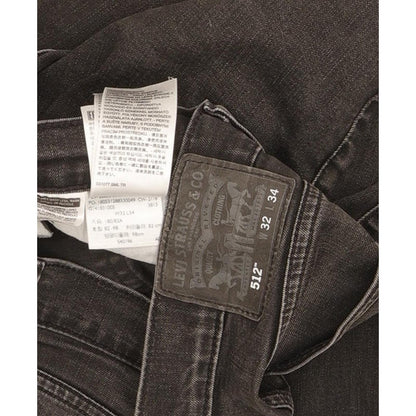 Levi's 512 Men Black Tapered Slim Stretch Jeans W32 L31