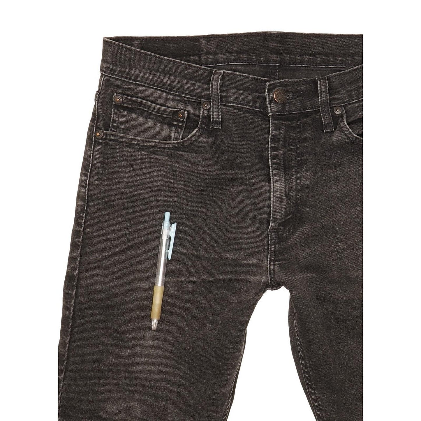 Levi's 512 Men Black Tapered Slim Stretch Jeans W32 L31
