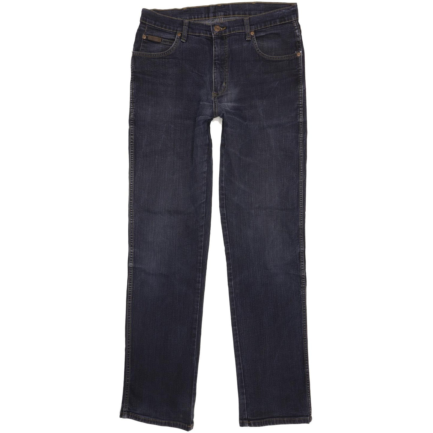 Wrangler Texas Men Blue Straight Regular Stretch Jeans W33 L34