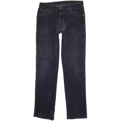 Wrangler Texas Men Blue Straight Regular Stretch Jeans W33 L34