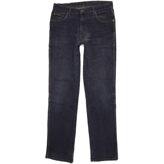 Wrangler Texas Men Blue Straight Regular Stretch Jeans W33 L34