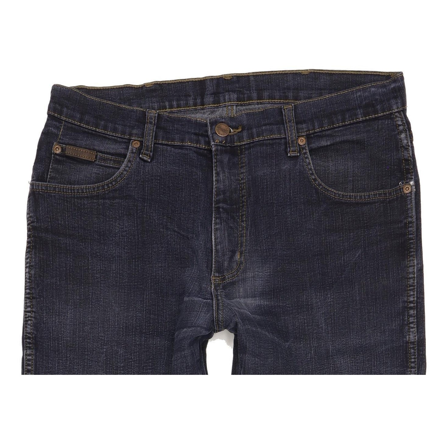 Wrangler Texas Men Blue Straight Regular Stretch Jeans W33 L34