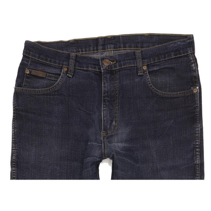 Wrangler Texas Men Blue Straight Regular Stretch Jeans W33 L34