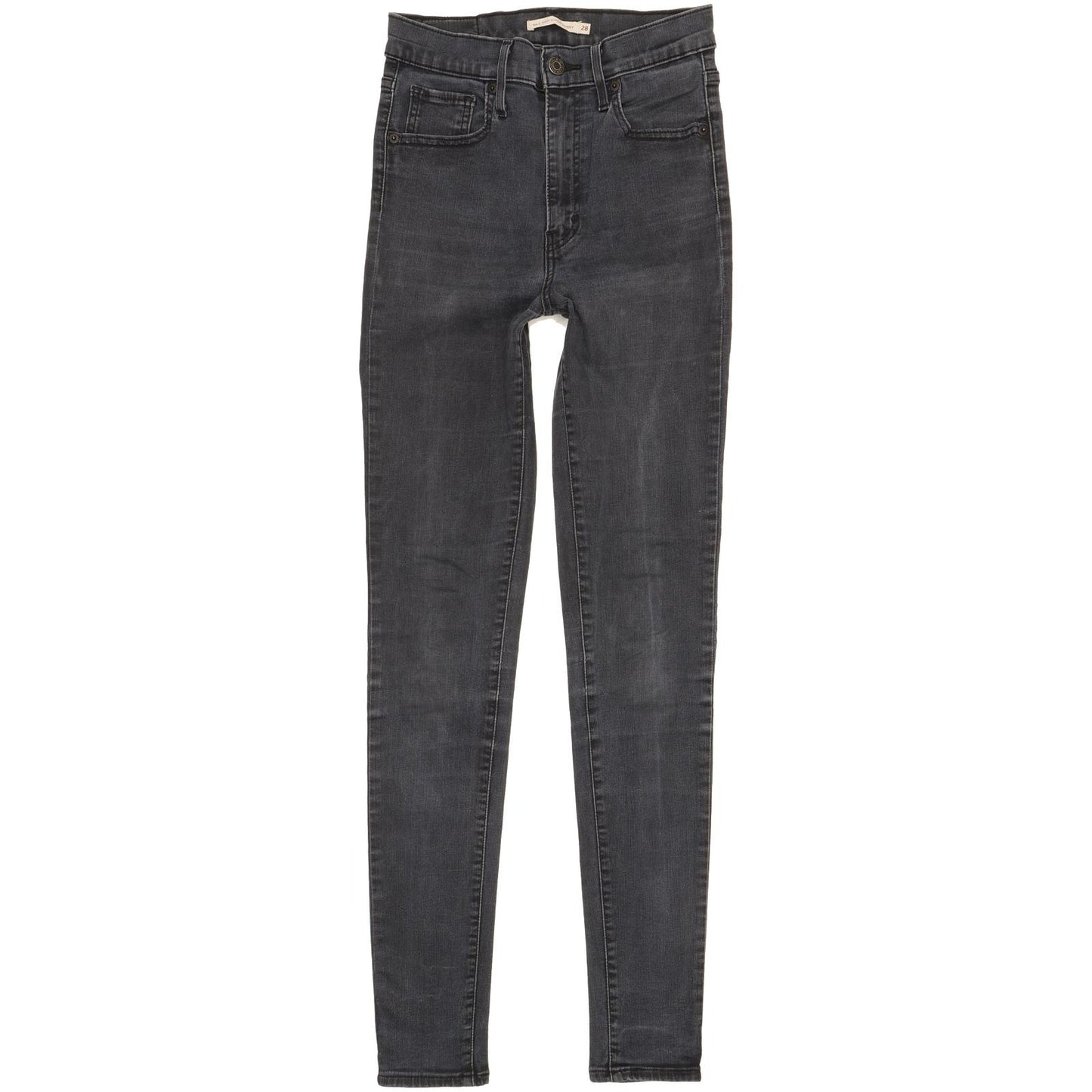 Levi's Mile Grey Skinny Slim Stretch Jeans High Waisted W28 L32