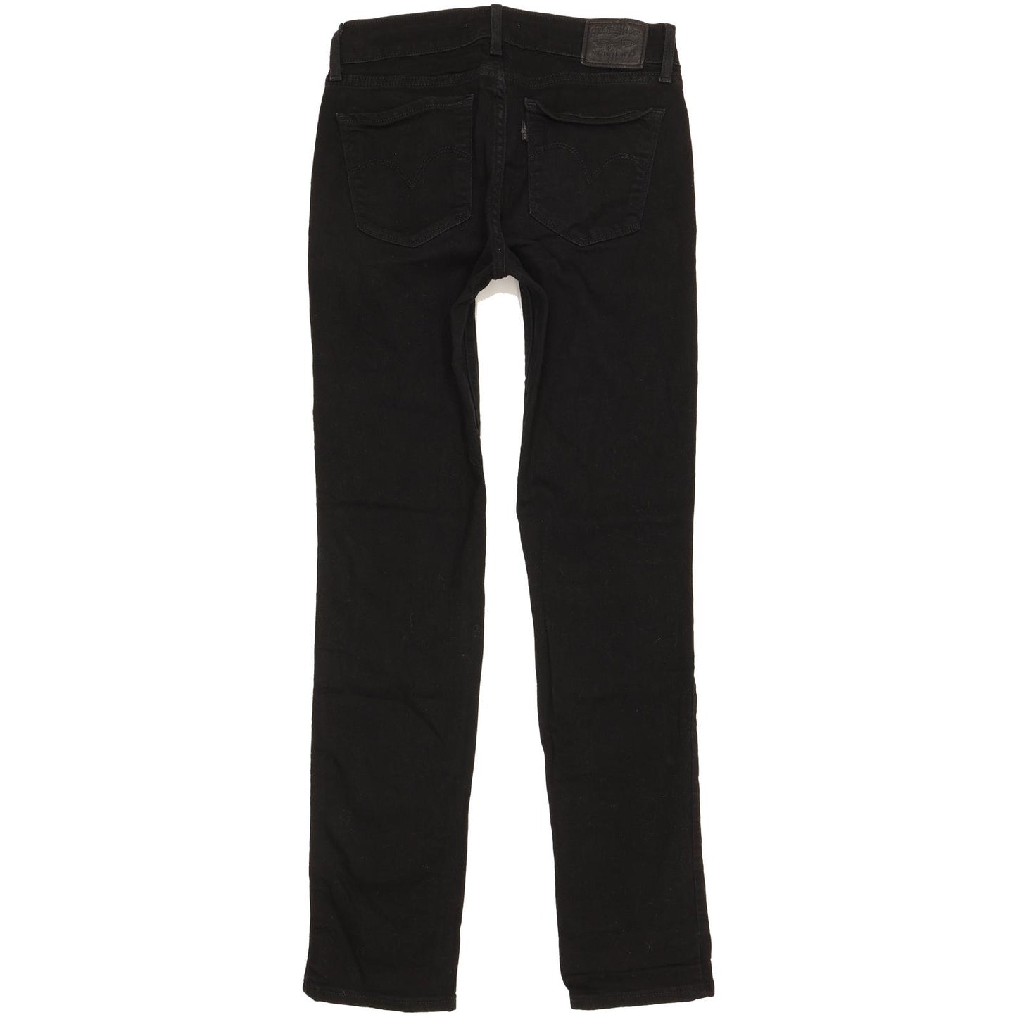 Levi's 712 Women Black Straight Slim Stretch Jeans W26 L29