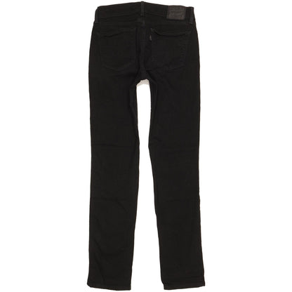 Levi's 712 Women Black Straight Slim Stretch Jeans W26 L29
