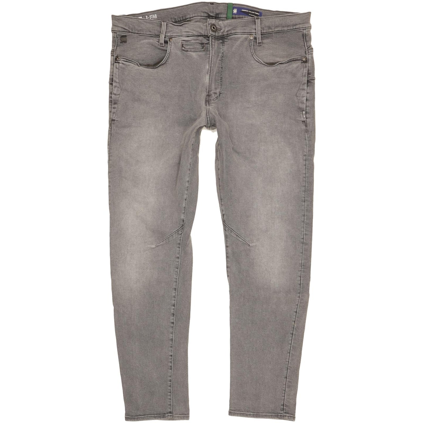 G-Star D-Staq 3D Men Grey Tapered Slim Stretch Jeans W36 L32