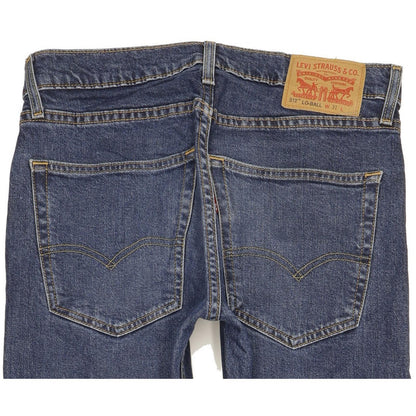 Levi's 512 Lo-Ball Men Blue Tapered Slim Jeans W31 L32