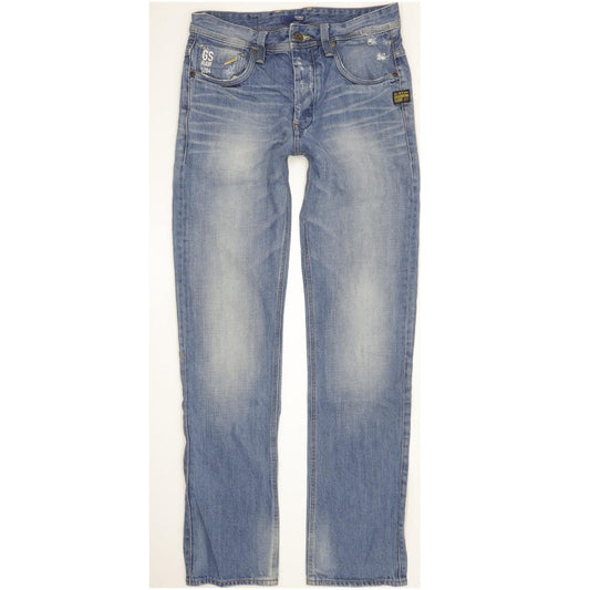 G-Star Attacc Men Blue Straight Regular Jeans W32 L34